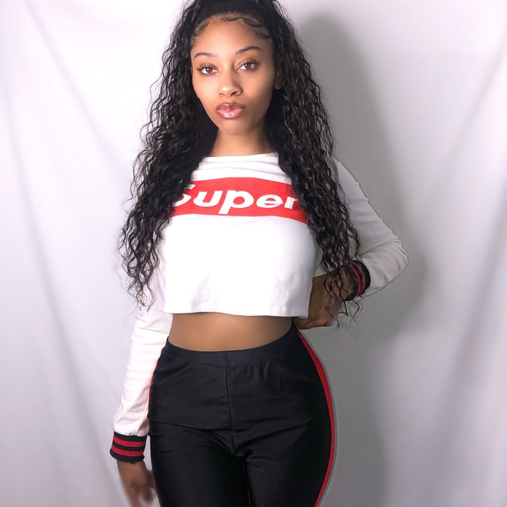 Long sleeve cropped tee & Leggings co-ord